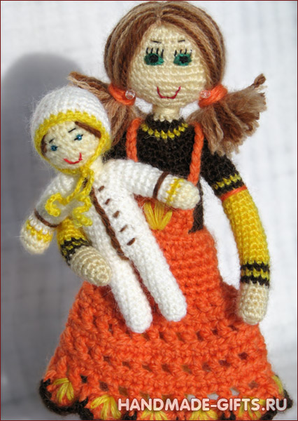 Авторские куклы ручной работы Купить кукла вязанная крючком