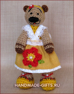 Медведи: вязаные игрушки подарки ручной работы handmade-gifts