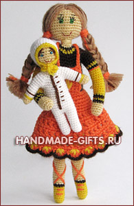 Авторские куклы ручной работы Купить кукла вязанная крючком