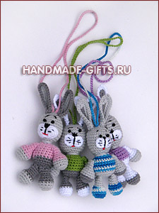Украшения ручной работы Слингобусы (мамабусы) Серый заяц handmade-gifts подарки ручной работы купить